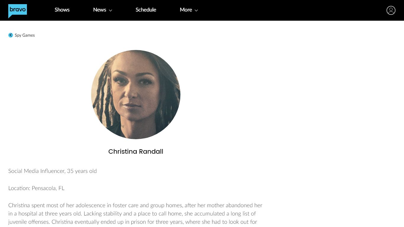 Christina Randall | Spy Games - Bravo TV Official Site