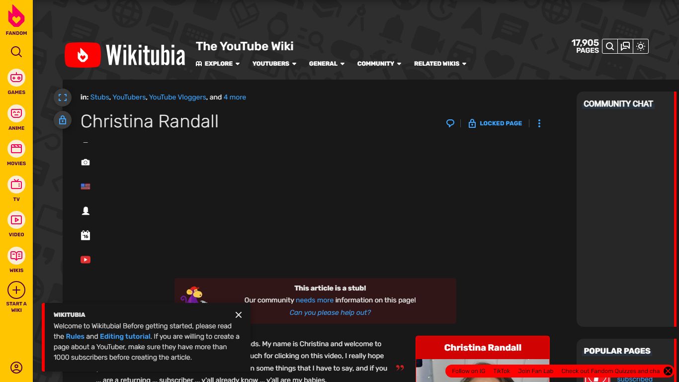 Christina Randall | Wikitubia | Fandom